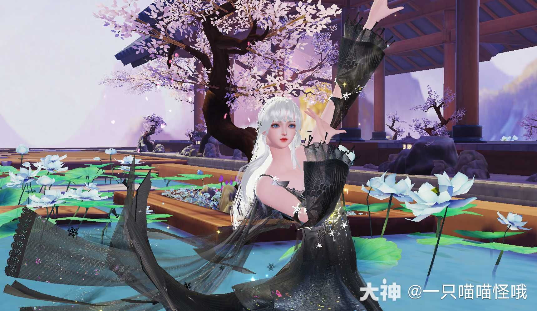 清夜染霜華，寒光入窗紗，快換上《天下》手游新時裝探尋大荒夜色！