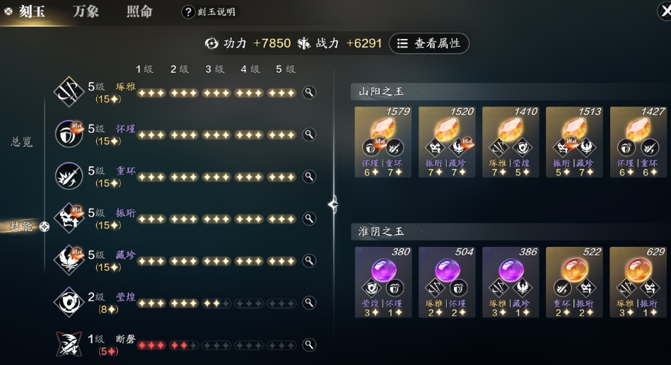 天涯明月刀手游話本刻玉怎么搭配