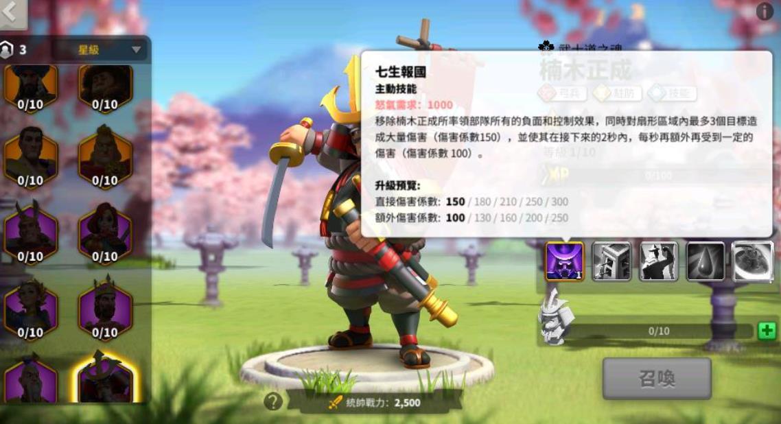 萬(wàn)國(guó)覺醒楠木正成值得培養(yǎng)嗎