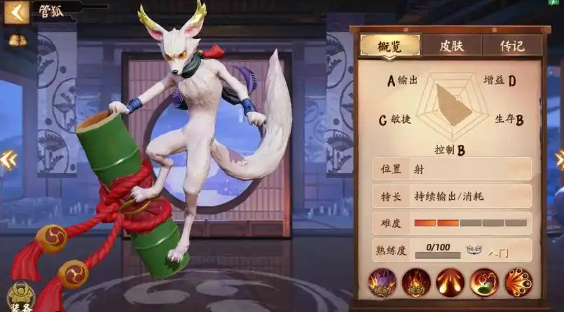 決戰(zhàn)平安京管狐怎么玩