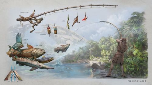 《方舟2》公布多張概念圖，生物裝備、建筑、釣魚(yú)玩法首曝