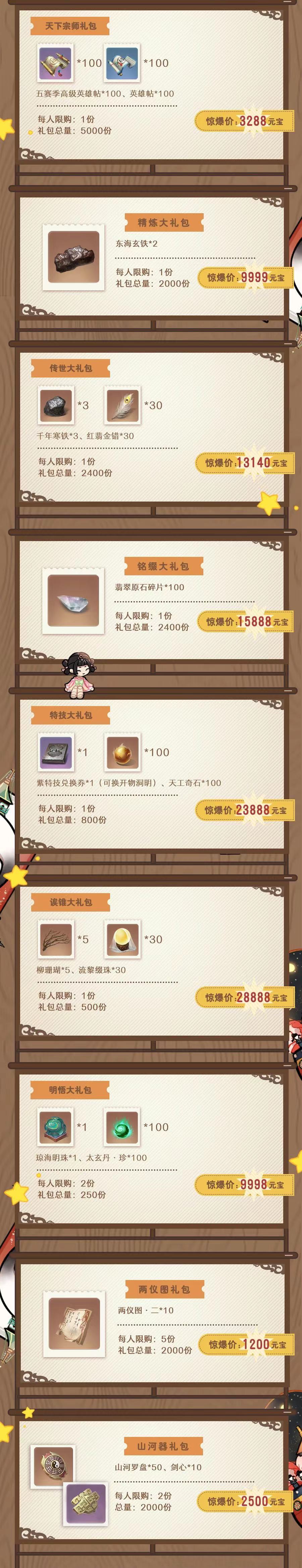 心愿時(shí)裝來(lái)了《一夢(mèng)江湖》2023年最全心愿時(shí)裝名單曝光。