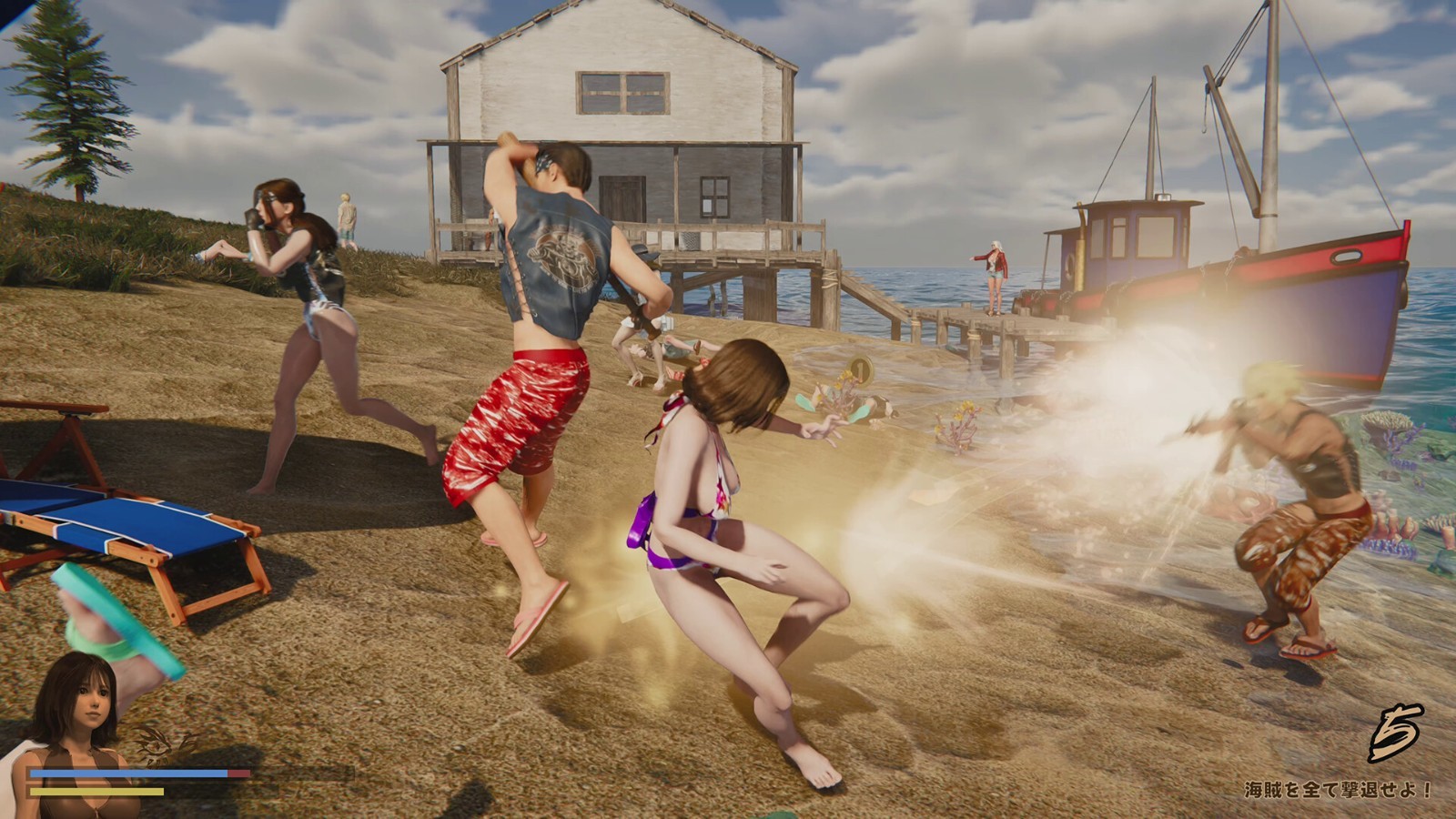 海洋動作冒險游戲《游泳少女黛西》在Steam發(fā)售 ，泳裝少女海灘打斗！