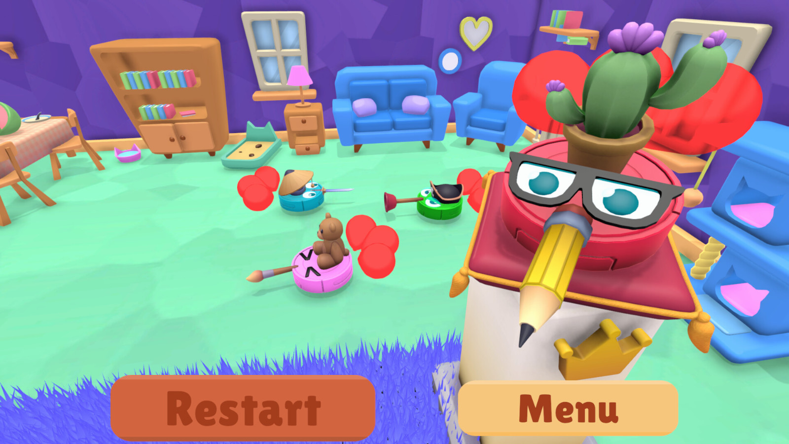 派對亂斗游戲《瘋狂吸塵器》Steam頁面公布，發(fā)售日期待定！