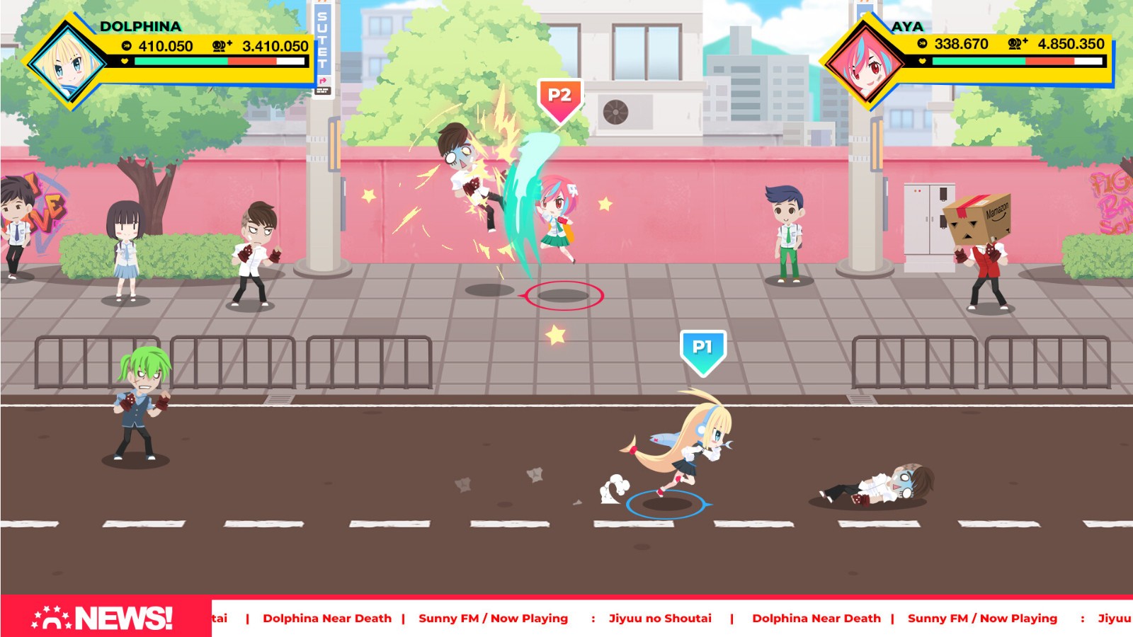 清版街機(jī)動作游戲《School Beat》Steam頁面開放，發(fā)售日期待定！