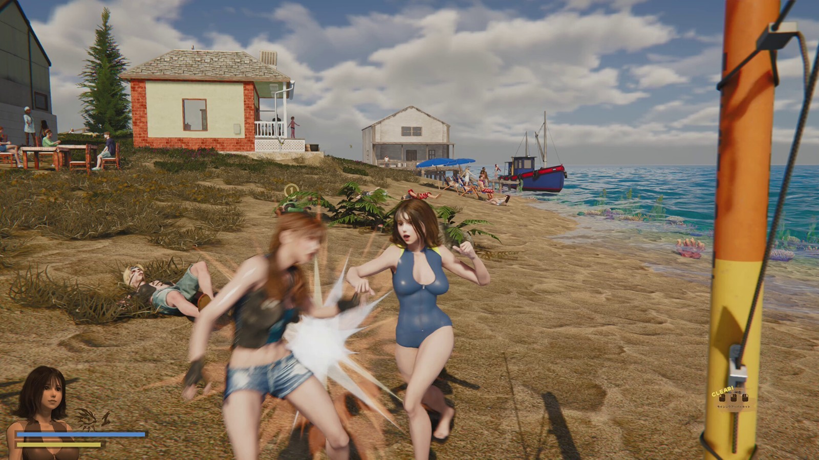 海洋動作冒險游戲《游泳少女黛西》在Steam發(fā)售 ，泳裝少女海灘打斗！
