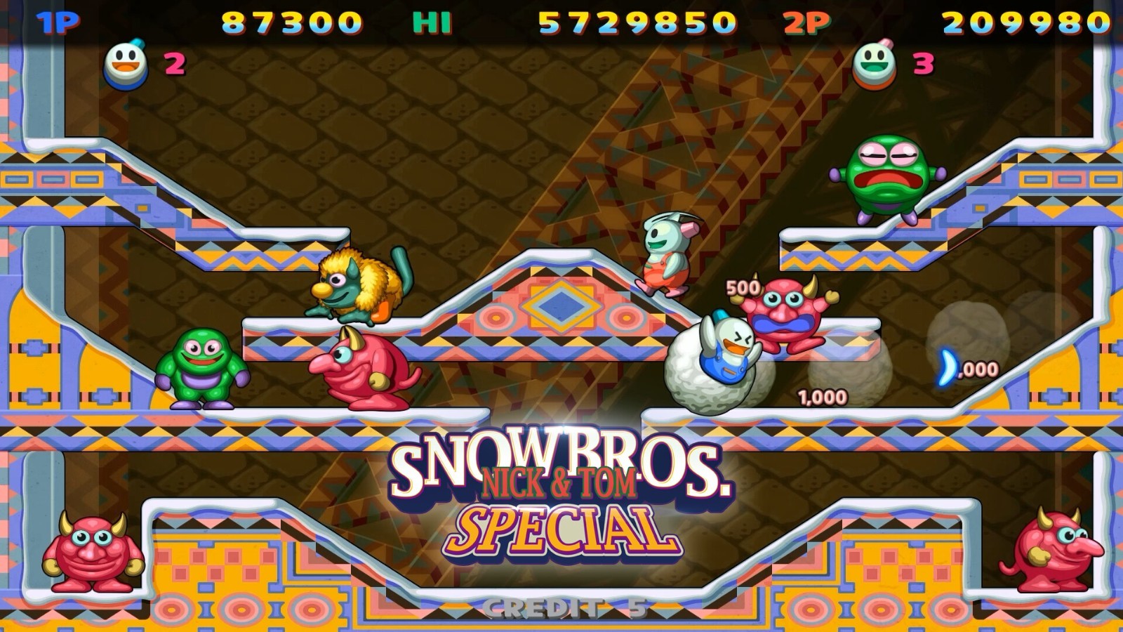 經(jīng)典游戲重制 《雪人兄弟:周年紀(jì)念版》Steam頁面上線！